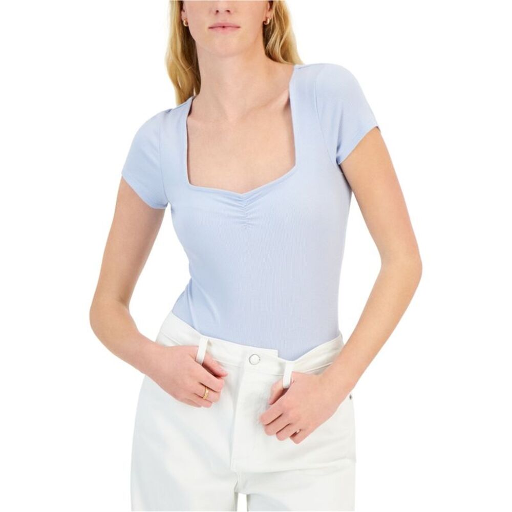 Self E Womens Juniors Cinch Front Bodysuit Jumpsuit, NWT